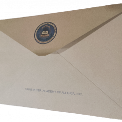 Envelope ( Brown Long )   With Logo And Name